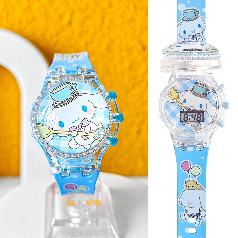 Kids' spider-man watch for boys - zettai revice & ultraman trigger style - flashing, drop-proof, electronic, luminous, and waterproof - perfect for preschoolers!