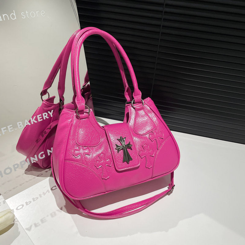 Cross-border popular this year, sweet and cool style underarm bag women's 2025 new versatile niche design shoulder messenger bag