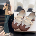 Exportretro mary jane flats women's spring and summer new arrival hidden heel german training shoes soft bottom velcro ballet casual shoes