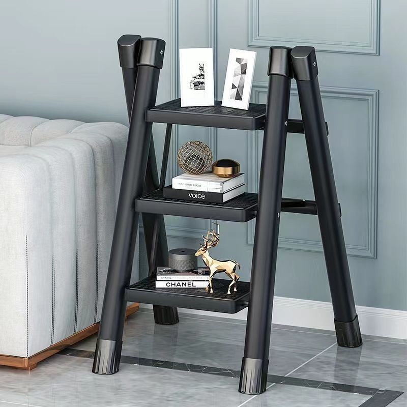 Ladder for homemultifunctional herringbone ladder foldable ladder stair stool small indoor extra thick flower stand thickened carbon steel