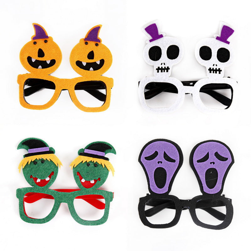 Halloween Pumpkin Glasses Kids Adult Ghost Festival Party Decorations Photo Props Funny Glasses Frames