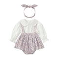Baby romper - spring/autumn  new collection - sweet long-sleeve lace dot floral bodysuit