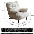Retro lazy style straight row creative sofa chair designer can sleep single sofa medieval small apartment living room high feet