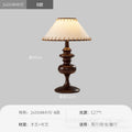 Vintage-inspired cotton linen lampshade bedside table lamp - perfect for bedroom, b&b, study, and creating a retro ambiance