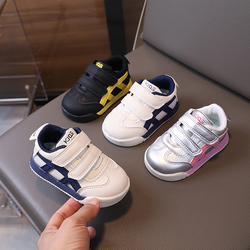 Kids' argan shoes  spring/autumn new korean style children's leather single shoes casual running shoes baby sneakers