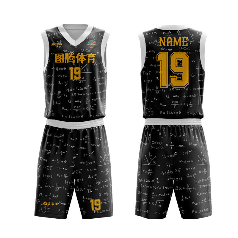 Adult game training jersey sports basketball jersey heat transfer quick drying jersey basketball jersey set custom printing