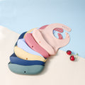 Infant and toddler bibs, silicone saliva pockets, anti-dirty baby, easy to clean rice pockets, saliva wipes, stereo food grade silicone