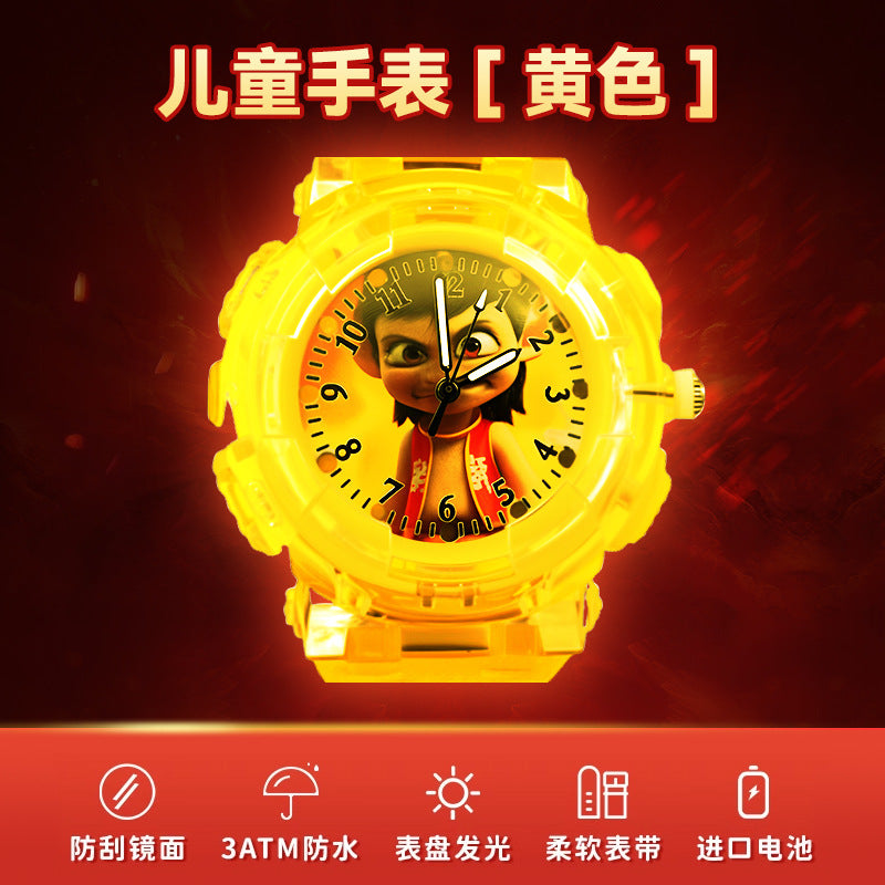 Nezha 2 ao bing kids watch toy luminous small digital watch boy young 2026 popular new year's day gift