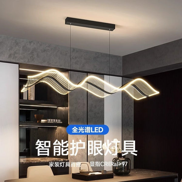 Full spectrum eye protection modern minimalist art streamer restaurant chandelier creative personality tea room bar table dining room light