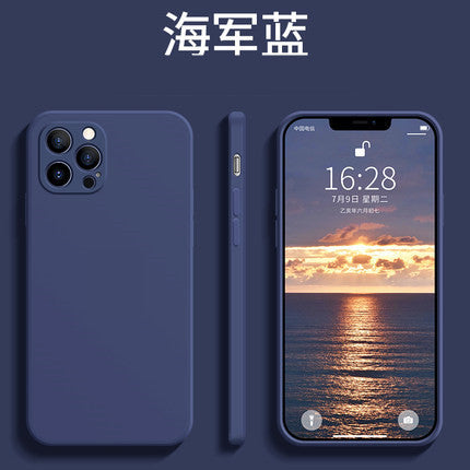 Iphone 17 pro liquid silicone case, compatible with apple 15 pro, straight edge precision cut full coverage silicone 13 protective cover