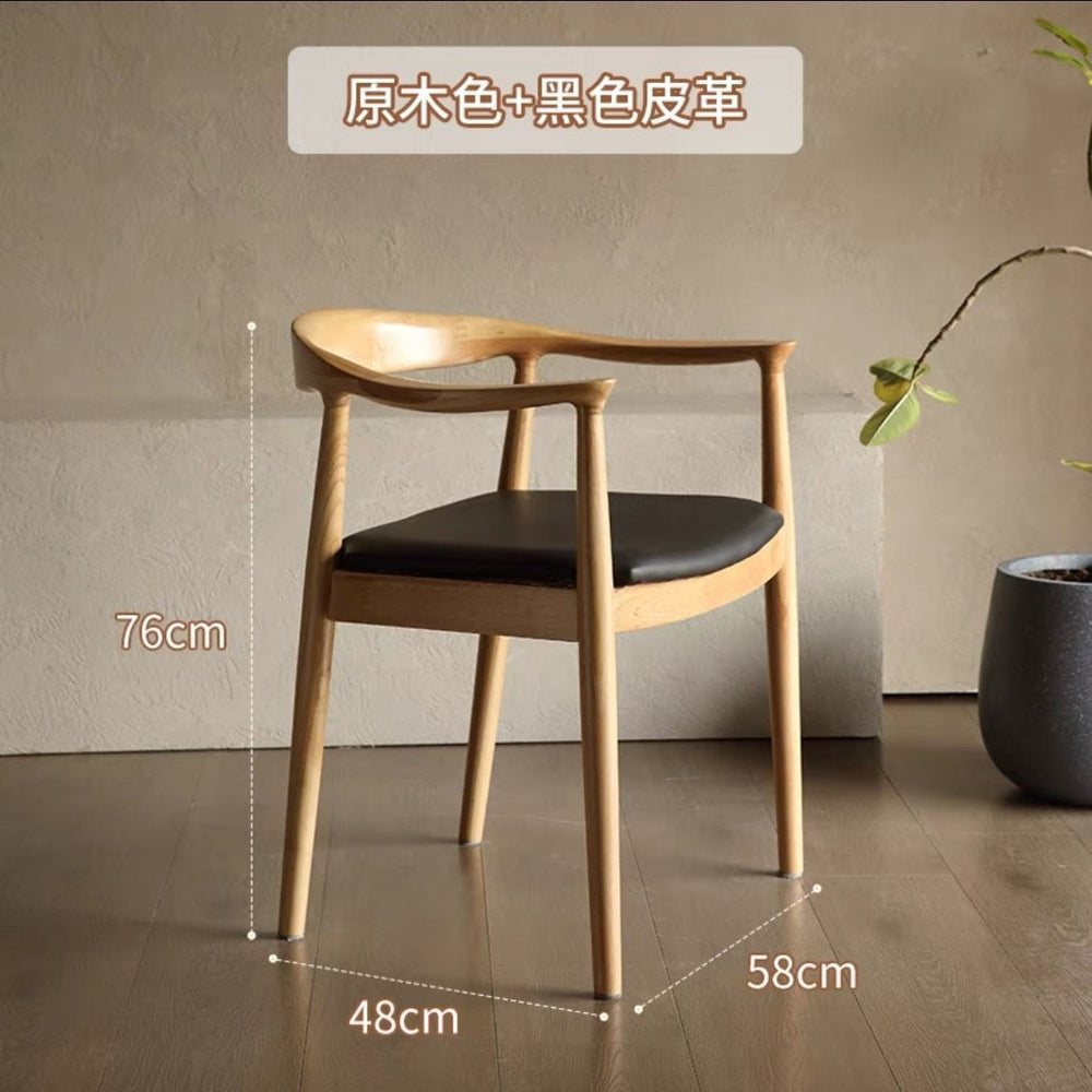 All solid wood chinese restaurant dining chair creative study back chair shu president chair sales department tea making log negotiation chair