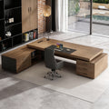Boss desk office chair combination casual modern president desk executive table supervisor manager desk accessible luxury furniture