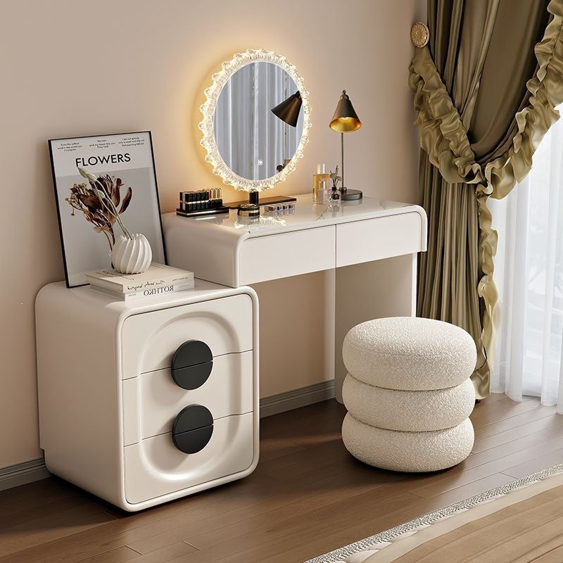All solid wood new arrival rock slab dressing table bedroom dressing table chest bedside table all-in-one dressing table