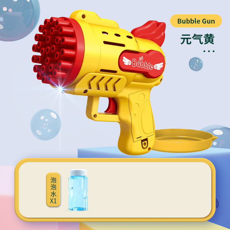 Fully automatic electric bubble gun series - gatling bubble machine, rocket space rabbit, night market stall, children's toy