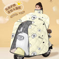 Electric vehicle windshield all year roundneutralwinterfleece-linedthickened winter battery motorcycle spring & fall style windproof sunshade