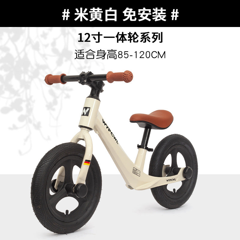 New children's magnesium alloy balance car without pedals 1-6 years old baby balance yo-yo car two-wheel coasting walker