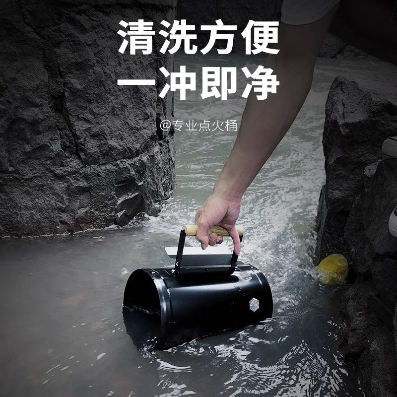 Outdoor household charcoal fire starter charcoal bucket bamboo charcoal ignition bucket barbecue stove igniter tea hot pot portable tool