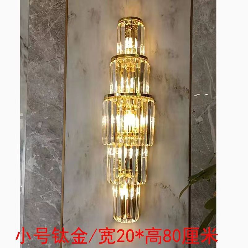 New arrivalaccessible luxury crystal wall lamp popular bedside living room background wall corridor aisle casualclassy wall lamp