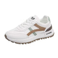 plus size women's shoes spring & fallnew arrival leather sneakers women's korean style flatscasual soft bottom running dad shoes