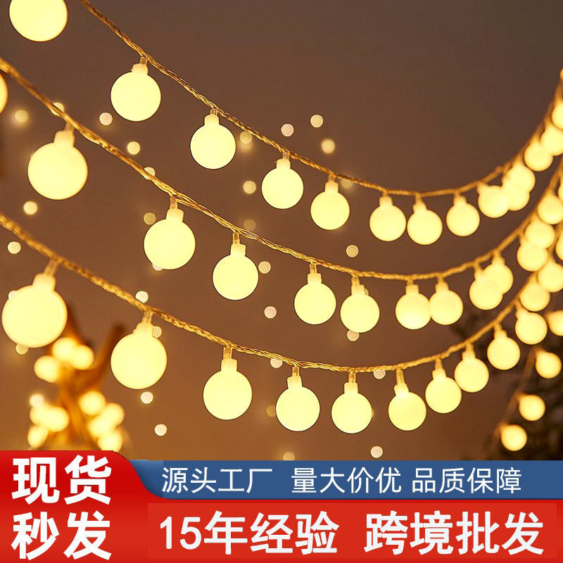 LED lights string star lights small lights Christmas string lights solar battery box camping atmosphere ins decorative lights