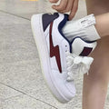 Campus style high-looking white and blue mandarin duck lightning sneakers women's american bread shoes insretrocasualeasiest for match shoes