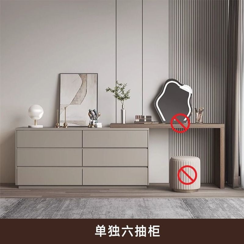 Solid wood dressing table cream style chest of drawers for home bedroom modern casualnew arrival dressing table all-in-one dressing table