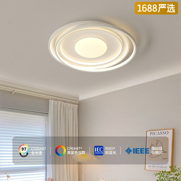 [Strict Selection] Cream Wind Minimalist Ceiling Light Warm and Romantic Room Light Restaurant Full Spectrum Eye Protection Zhongshan Lighting