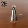 Medium decorating nozzle 1m#2d# seamless 304 stainless steel cream cake baking decorating tool in stock wholesale