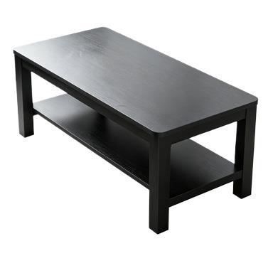 Living room coffee table for home office tempered glass tea table casual italian small apartment double-layer rectangular tea table