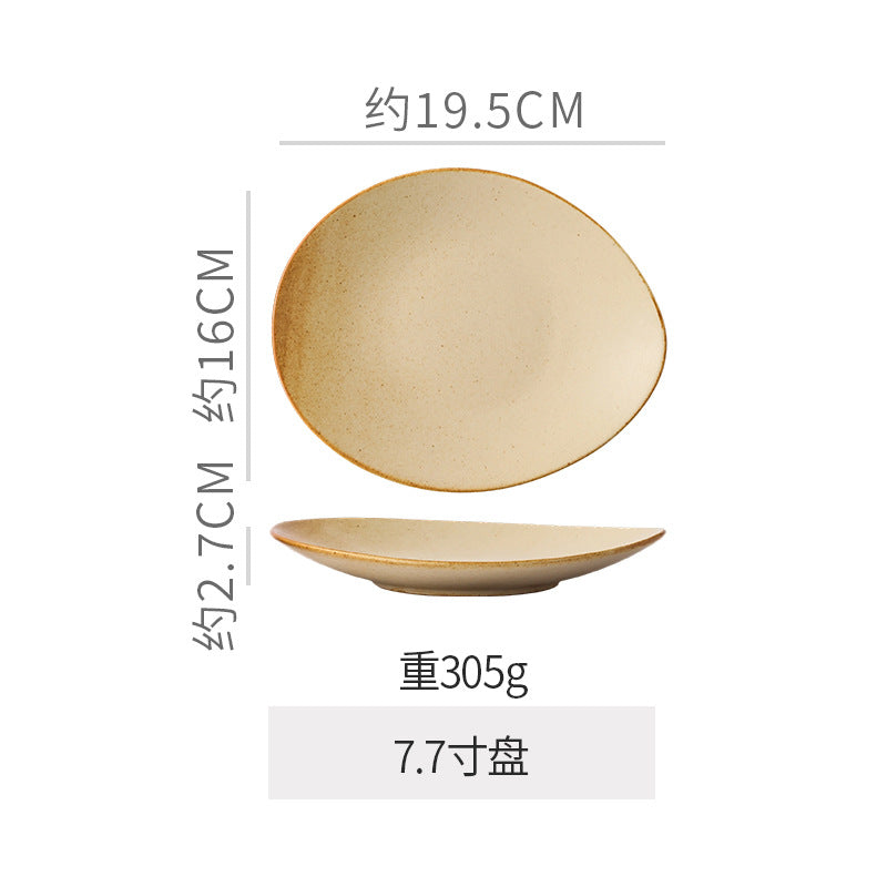 Vintage irregular high-end bowls, plates, and dishes - restaurant, hotel, and home tableware - unique dinnerware for serving dishes, desserts, rice bowls, and plating