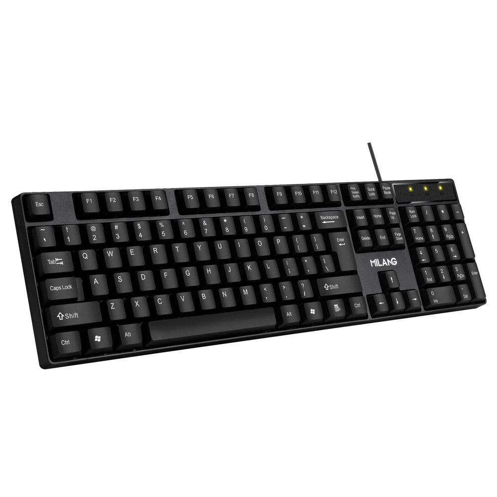Miwolf t20 wired keyboard and mouse combo - desktop, laptop, and all-in-one pc compatible - business office keyboard and mouse set