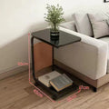 Bedside table movable storage rack bedroom bedside table for home living room coffee table trolley sofa side table small table