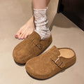 Baotou slippers for women outwear2025 spring and summer new arrivaleasiest for match slip-on shoes thick sole birkenstock shoes half slippers for women
