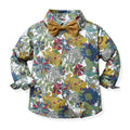 Boys' floral shirt set - new spring collection for boys - stylish shirt and pants set - little gentleman outfit - children's clothing