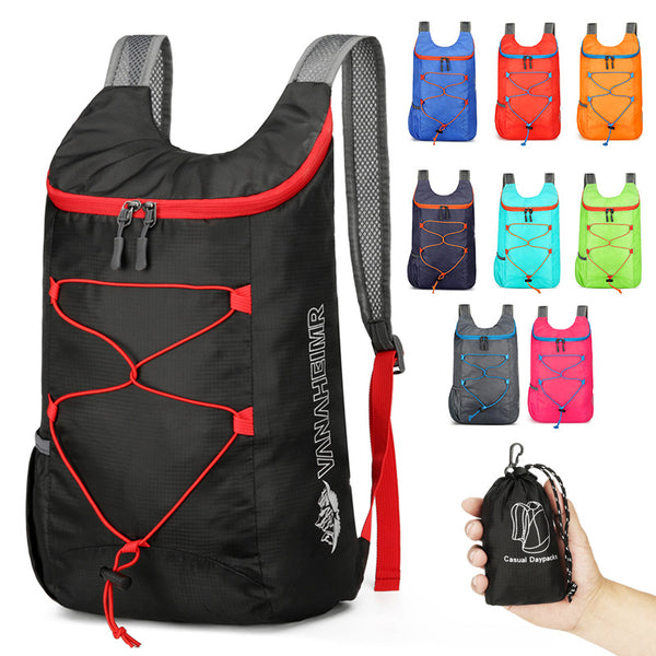 Outdoor travel Oxford cloth backpack men's large capacity canvas schoolbag travel backpack women's leisure travel luggage