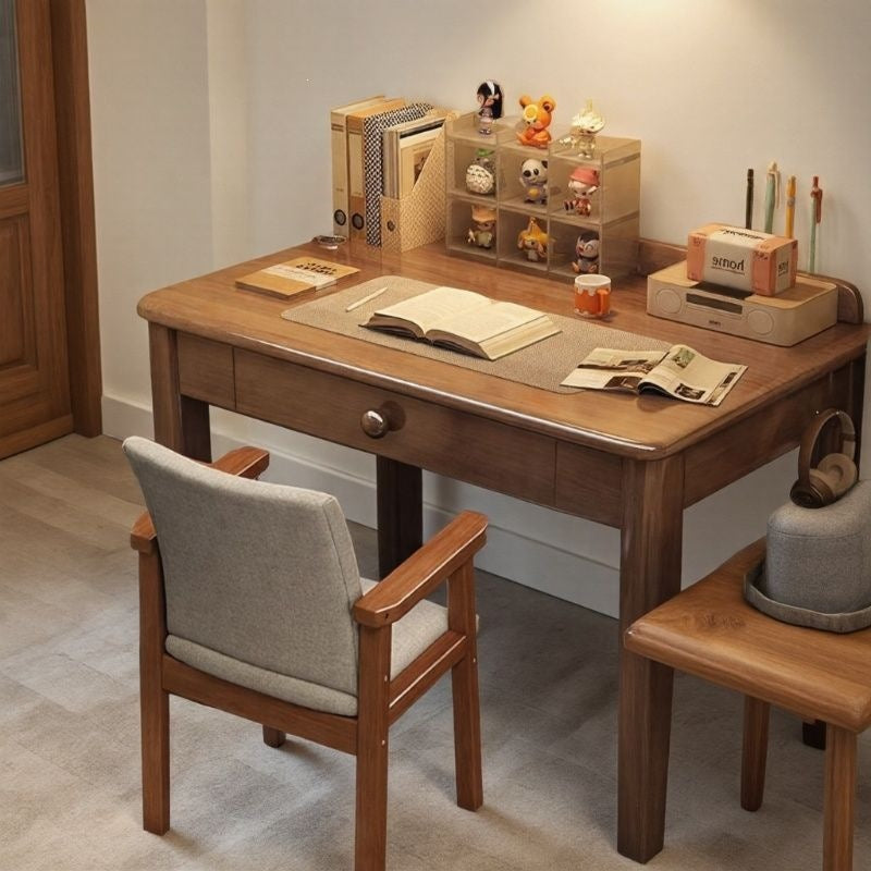 Solid wood desk home office desk 70/80/90cm writing desk bedroom student study table small apartment computer desk