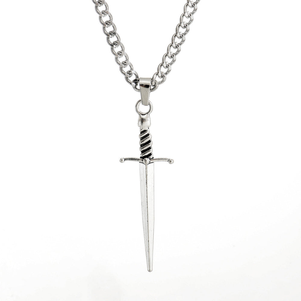 Wholesale retro punk cross necklace - european & american cross-border dark aesthetic skull heart pendant - halloween accessories for women