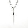 Wholesale retro punk cross necklace - european & american cross-border dark aesthetic skull heart pendant - halloween accessories for women