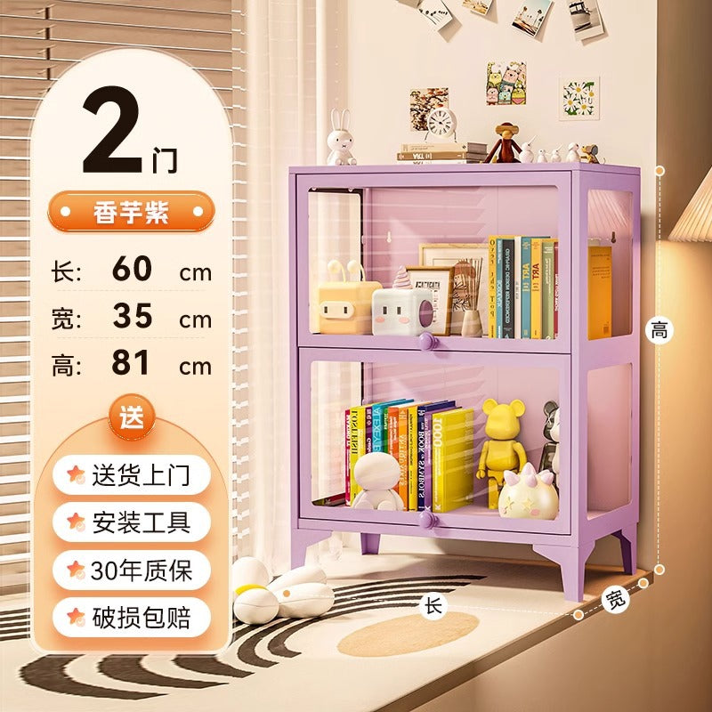 Figure display cabinet glass display cabinet model display rack steel storage cabinet for home dustproof collection storage cabinet