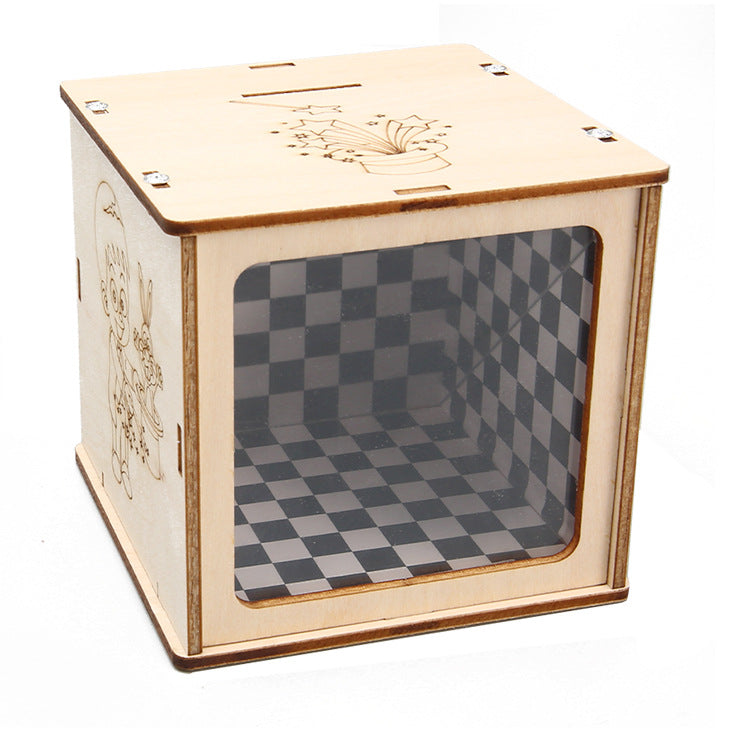 Magic box piggy bank handmade DIY technology small production primary and secondary school students stem education experiment educational toys