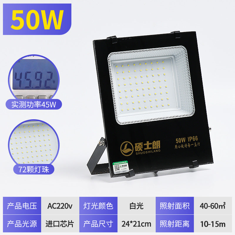 Master Lang led floodlight outdoor waterproof 200w construction site billboard floodlight outdoor strong light super bright lighting