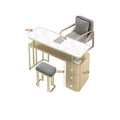 Nail art light luxury vacuum cleaner table single multi-function marble suit nail salon popular double table chair chair