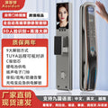 Fingerprint password lock entrance door smart lock home door lock face recognition wholesale password lock graffiti cat eye
