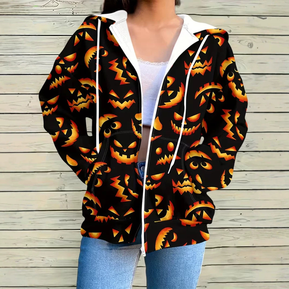 hot-selling plus-size women's zip-up hoodie, new casual long-sleeve hooded sweatshirt jacket, dropshipping available