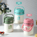 Stainless steel double-layer insulated lunch box, insulated lunch bucket, canteen food carrier, office worker meal delivery, multi-layer food container, gift