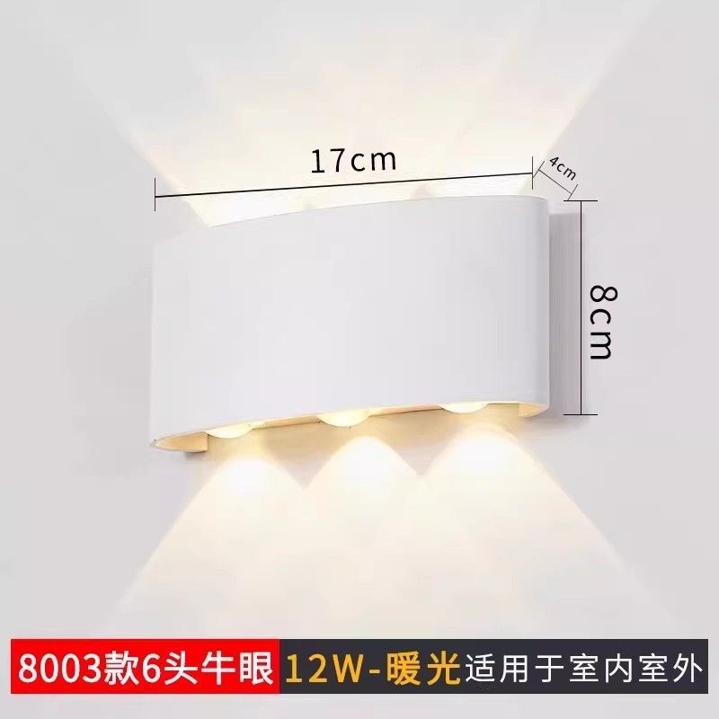 Outdoor waterproof wall lamp - modern minimalist style for bedroom bedside, hallway, outdoor villa courtyard - waterproof, hardwired wall sconce