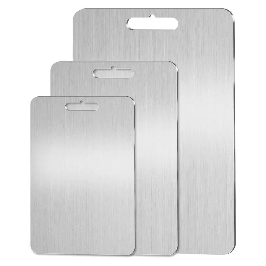 New german stainless steel cutting board - thickened, antibacterial, double-sided. ideal for chopping, rolling dough, and home use. wholesale available