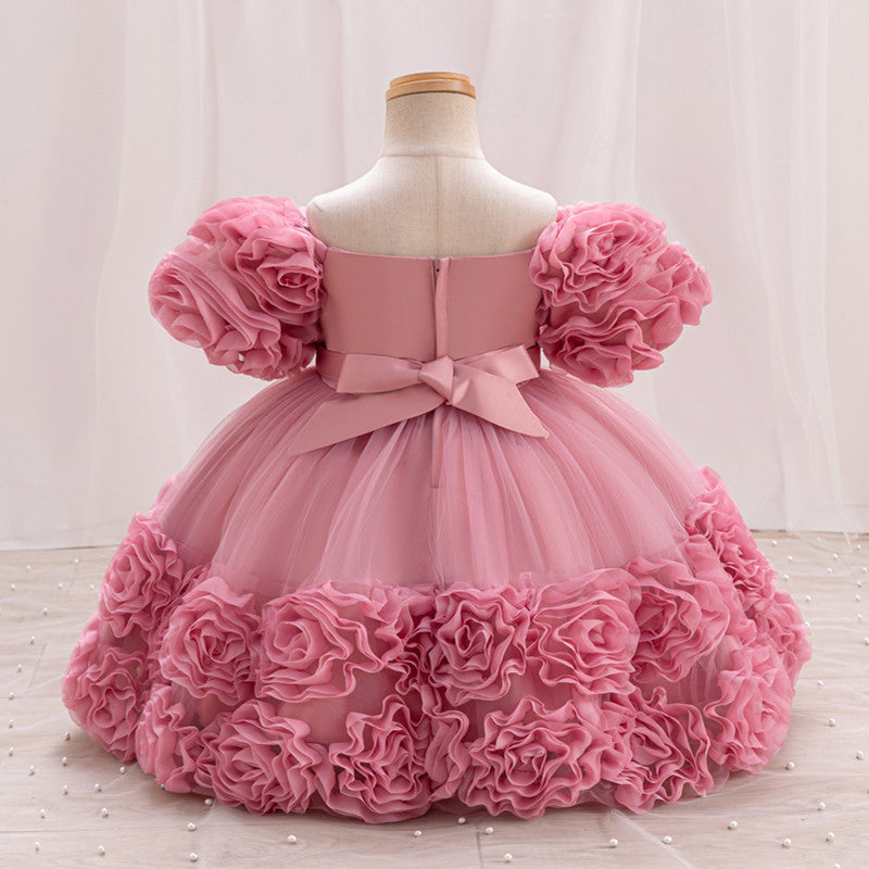 Girls' formal dresses princess dress baby dresses gowns children's tulip sequin hostess piano performance costume