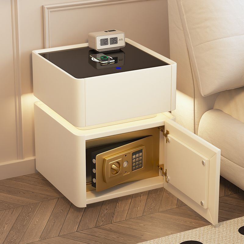 Smart bedside table, safe, integrated simple modern multi-functional home wireless charging, bedroom insurance storage cabinet