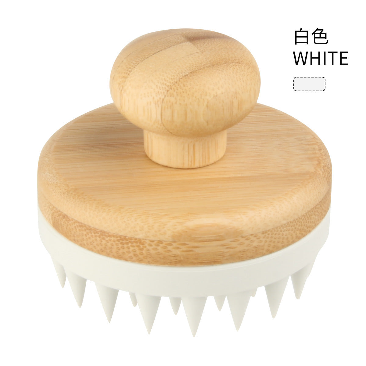 Cross-border new silicone shampoo brush, powerful head massage, clean scalp shampoo brush, soft silicone tooth shampoo comb
